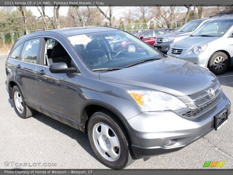 Polished Metal Metallic / Gray 2011 Honda CR-V LX 4WD