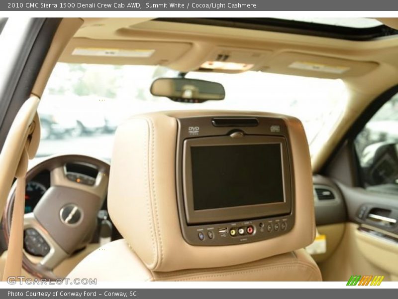 Summit White / Cocoa/Light Cashmere 2010 GMC Sierra 1500 Denali Crew Cab AWD