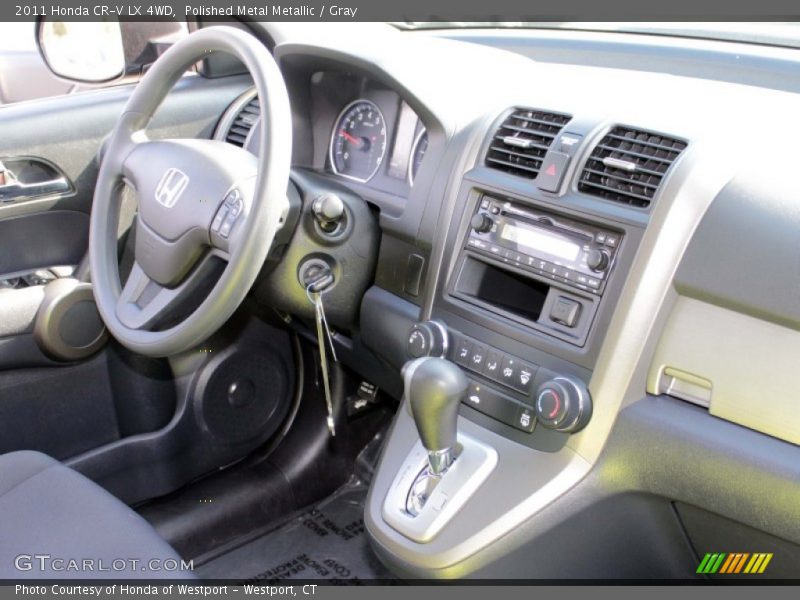Polished Metal Metallic / Gray 2011 Honda CR-V LX 4WD