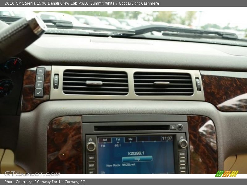 Summit White / Cocoa/Light Cashmere 2010 GMC Sierra 1500 Denali Crew Cab AWD