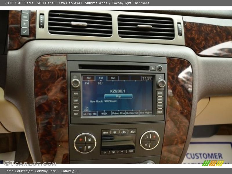 Summit White / Cocoa/Light Cashmere 2010 GMC Sierra 1500 Denali Crew Cab AWD