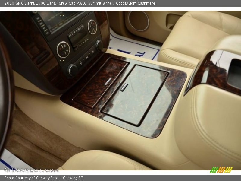 Summit White / Cocoa/Light Cashmere 2010 GMC Sierra 1500 Denali Crew Cab AWD
