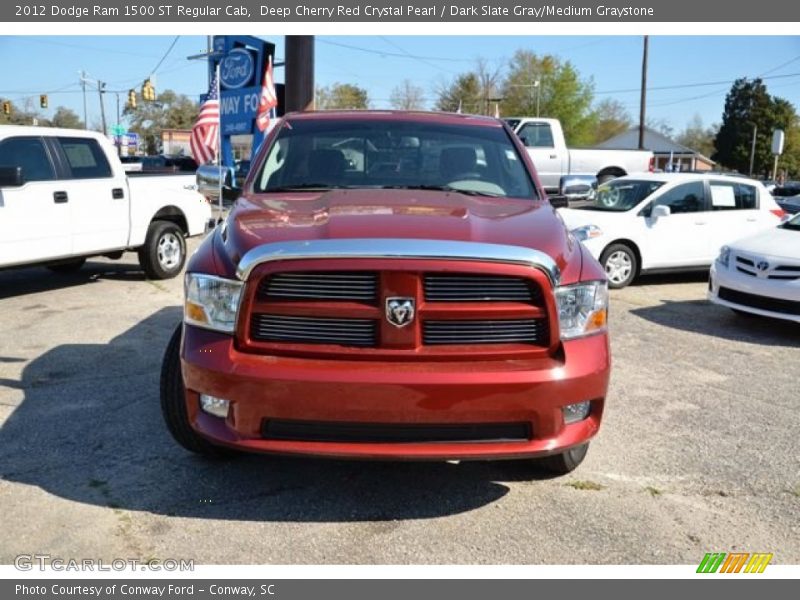 Deep Cherry Red Crystal Pearl / Dark Slate Gray/Medium Graystone 2012 Dodge Ram 1500 ST Regular Cab