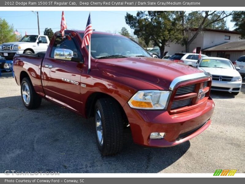 Deep Cherry Red Crystal Pearl / Dark Slate Gray/Medium Graystone 2012 Dodge Ram 1500 ST Regular Cab