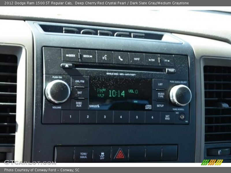 Deep Cherry Red Crystal Pearl / Dark Slate Gray/Medium Graystone 2012 Dodge Ram 1500 ST Regular Cab
