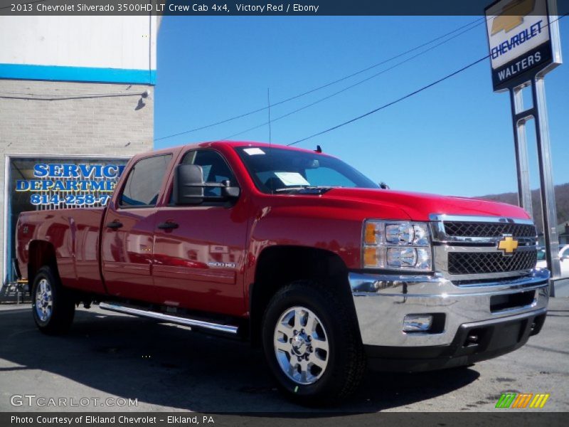 Victory Red / Ebony 2013 Chevrolet Silverado 3500HD LT Crew Cab 4x4