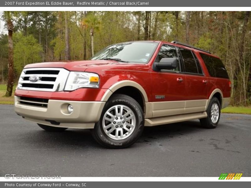 Redfire Metallic / Charcoal Black/Camel 2007 Ford Expedition EL Eddie Bauer