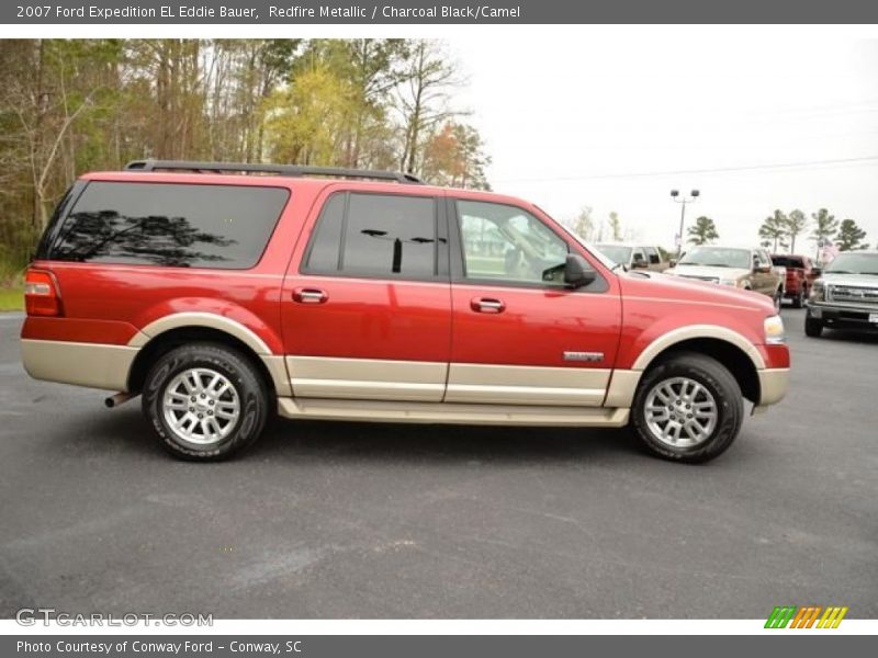 Redfire Metallic / Charcoal Black/Camel 2007 Ford Expedition EL Eddie Bauer