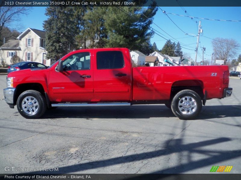 Victory Red / Ebony 2013 Chevrolet Silverado 3500HD LT Crew Cab 4x4