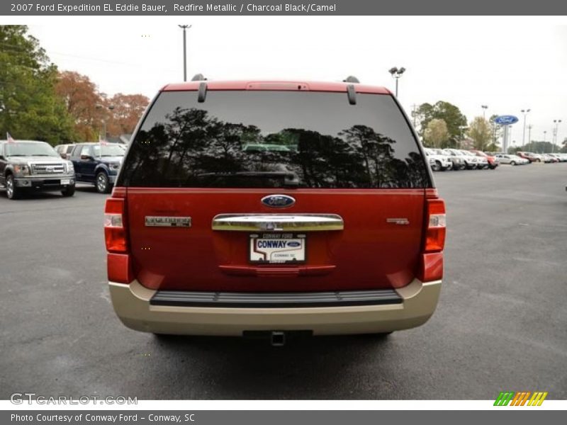 Redfire Metallic / Charcoal Black/Camel 2007 Ford Expedition EL Eddie Bauer