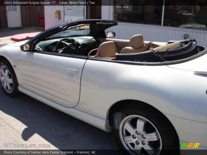 Dover White Pearl / Tan 2001 Mitsubishi Eclipse Spyder GT