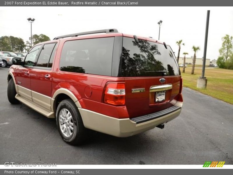 Redfire Metallic / Charcoal Black/Camel 2007 Ford Expedition EL Eddie Bauer