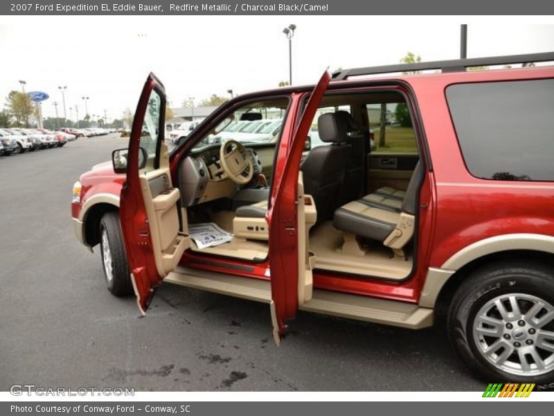 Redfire Metallic / Charcoal Black/Camel 2007 Ford Expedition EL Eddie Bauer