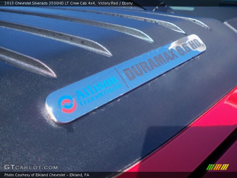 Victory Red / Ebony 2013 Chevrolet Silverado 3500HD LT Crew Cab 4x4