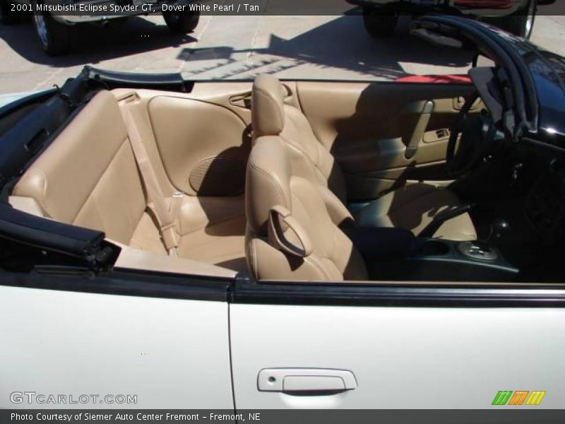 Dover White Pearl / Tan 2001 Mitsubishi Eclipse Spyder GT