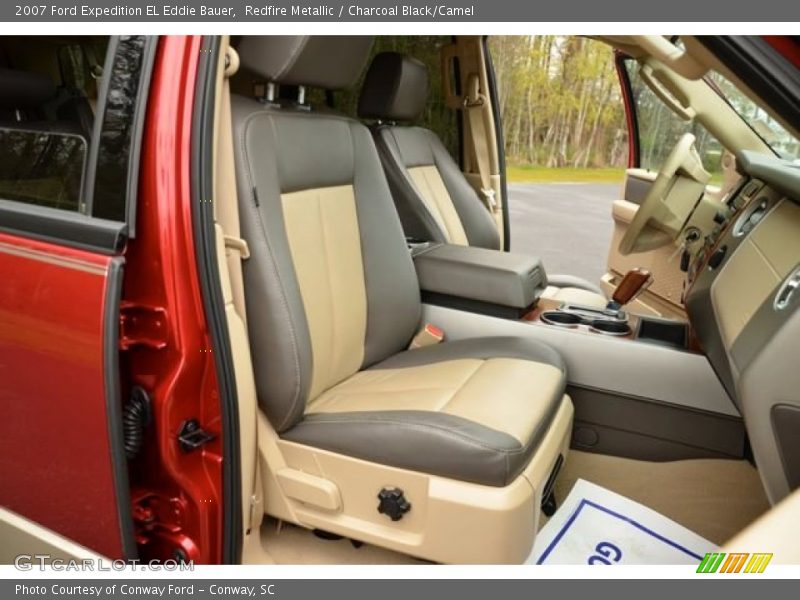 Redfire Metallic / Charcoal Black/Camel 2007 Ford Expedition EL Eddie Bauer
