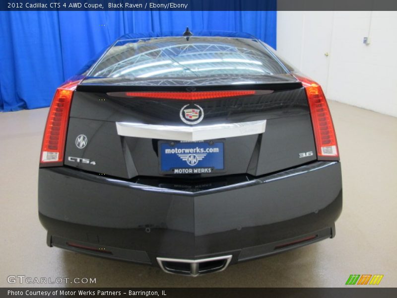 Black Raven / Ebony/Ebony 2012 Cadillac CTS 4 AWD Coupe