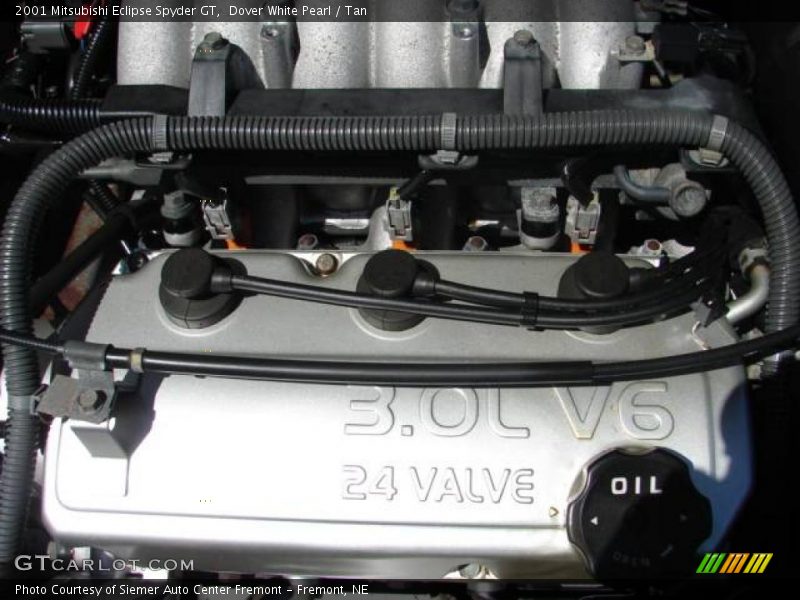 Dover White Pearl / Tan 2001 Mitsubishi Eclipse Spyder GT
