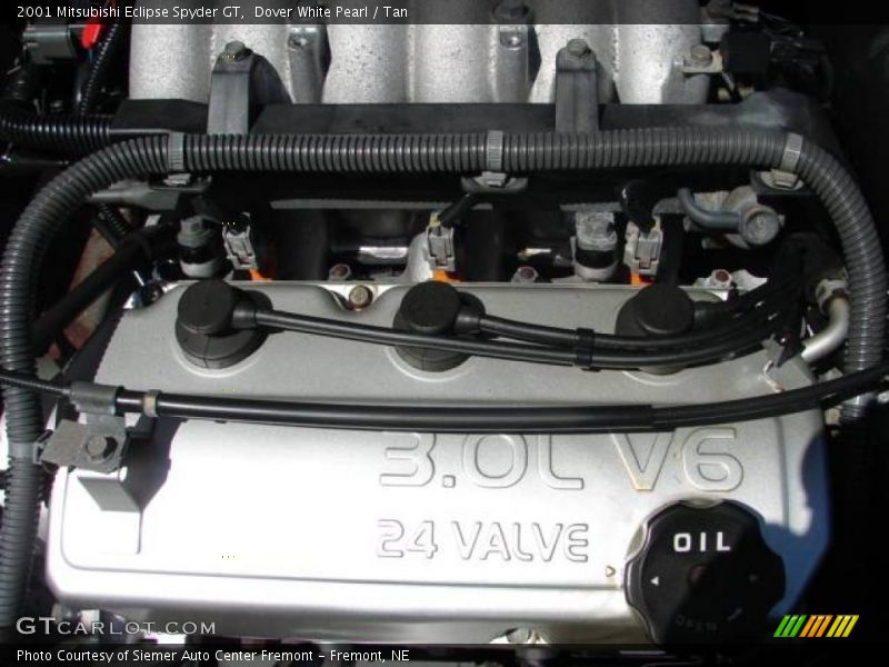 Dover White Pearl / Tan 2001 Mitsubishi Eclipse Spyder GT