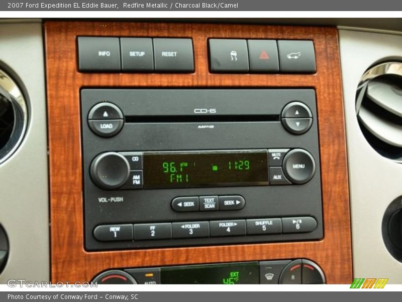 Redfire Metallic / Charcoal Black/Camel 2007 Ford Expedition EL Eddie Bauer