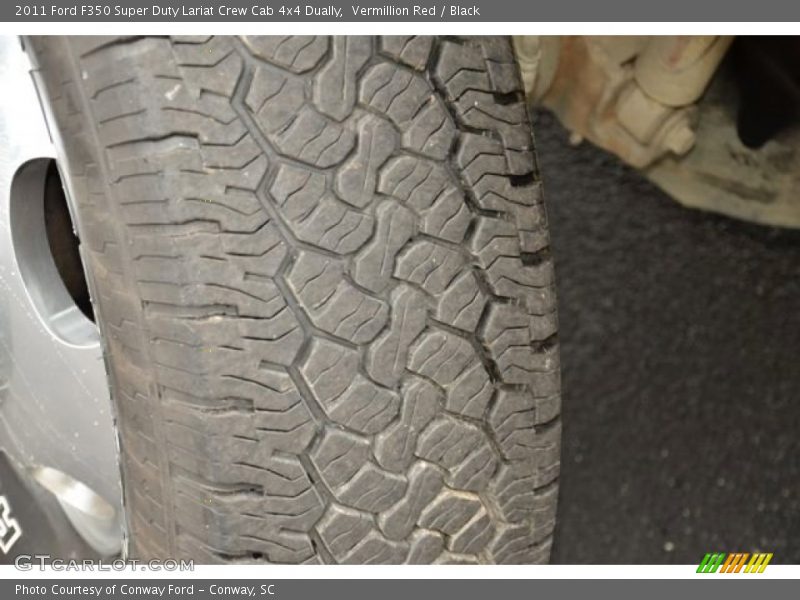 Vermillion Red / Black 2011 Ford F350 Super Duty Lariat Crew Cab 4x4 Dually