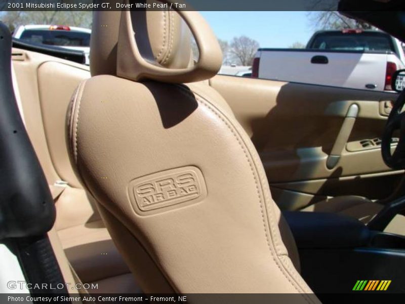 Dover White Pearl / Tan 2001 Mitsubishi Eclipse Spyder GT