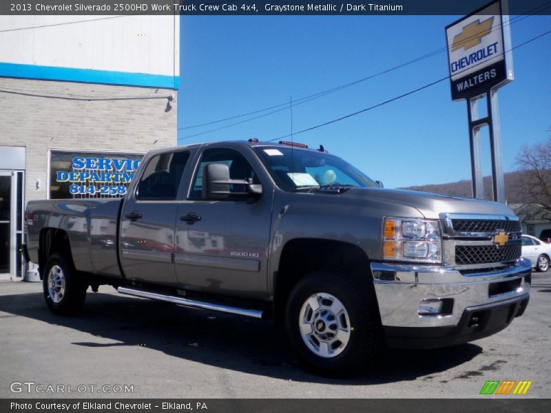 Graystone Metallic / Dark Titanium 2013 Chevrolet Silverado 2500HD Work Truck Crew Cab 4x4