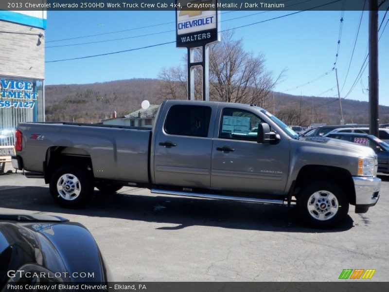 Graystone Metallic / Dark Titanium 2013 Chevrolet Silverado 2500HD Work Truck Crew Cab 4x4