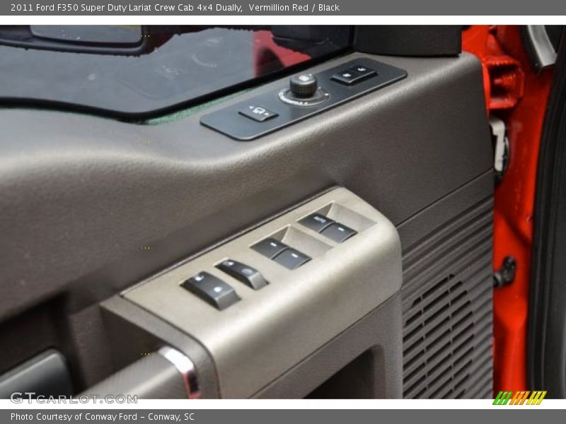 Vermillion Red / Black 2011 Ford F350 Super Duty Lariat Crew Cab 4x4 Dually