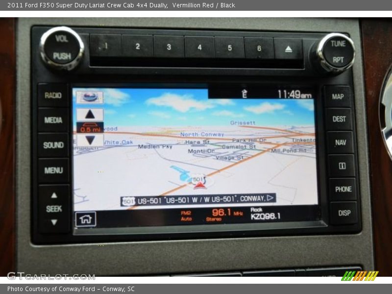 Navigation of 2011 F350 Super Duty Lariat Crew Cab 4x4 Dually