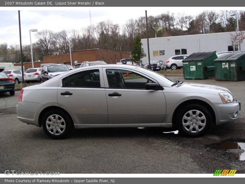 Liquid Silver Metallic / Black 2007 Mitsubishi Galant DE