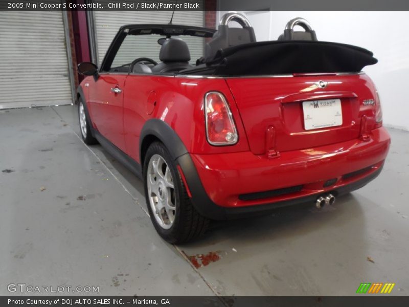 Chili Red / Black/Panther Black 2005 Mini Cooper S Convertible