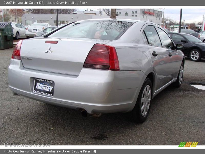 Liquid Silver Metallic / Black 2007 Mitsubishi Galant DE