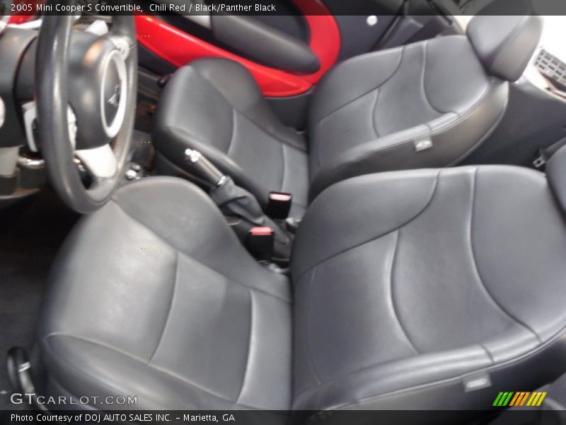 Chili Red / Black/Panther Black 2005 Mini Cooper S Convertible