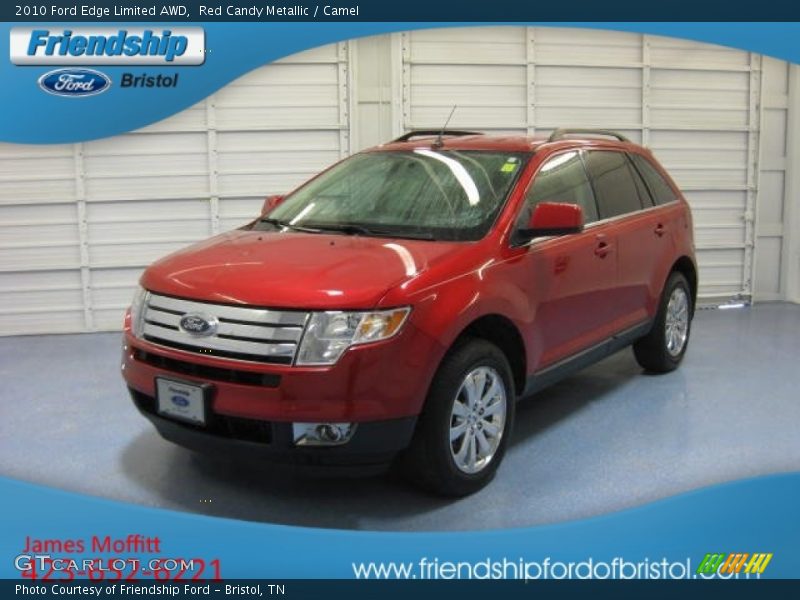 Red Candy Metallic / Camel 2010 Ford Edge Limited AWD