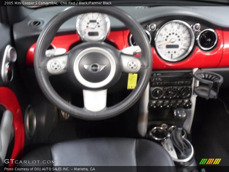 Chili Red / Black/Panther Black 2005 Mini Cooper S Convertible