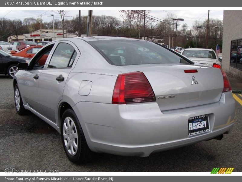 Liquid Silver Metallic / Black 2007 Mitsubishi Galant DE