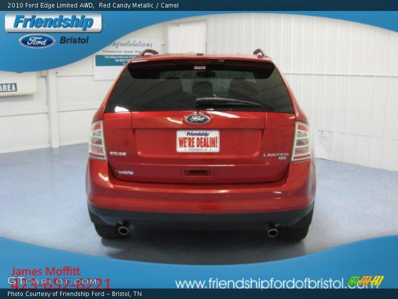 Red Candy Metallic / Camel 2010 Ford Edge Limited AWD
