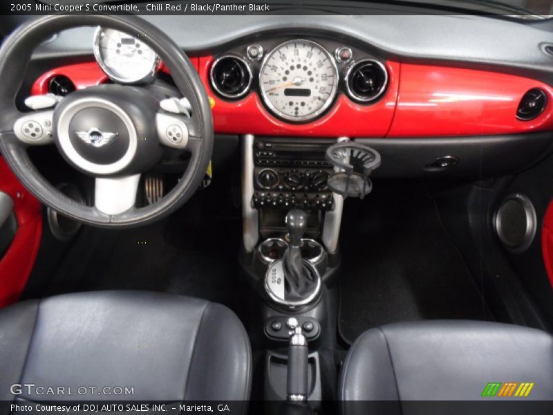 Chili Red / Black/Panther Black 2005 Mini Cooper S Convertible