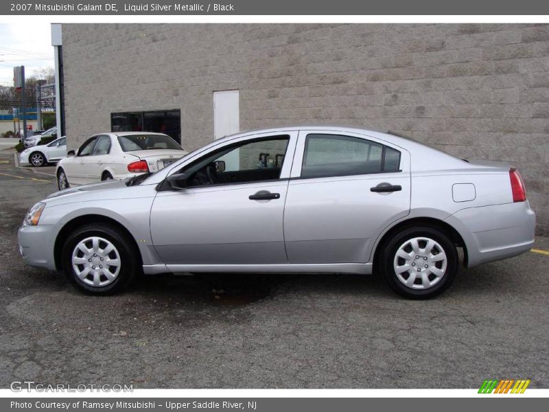 Liquid Silver Metallic / Black 2007 Mitsubishi Galant DE