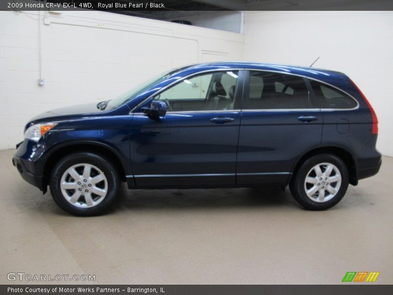 Royal Blue Pearl / Black 2009 Honda CR-V EX-L 4WD