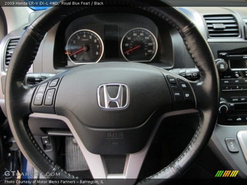 Royal Blue Pearl / Black 2009 Honda CR-V EX-L 4WD