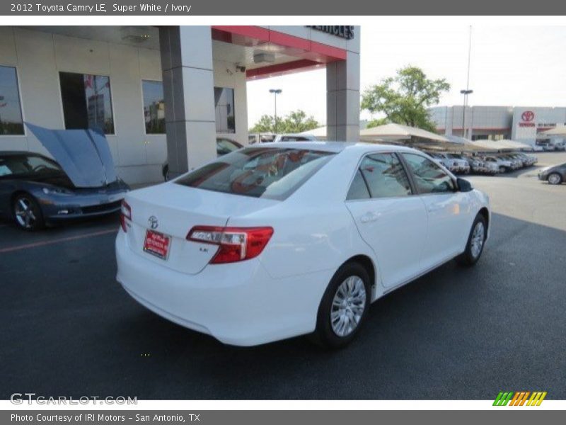 Super White / Ivory 2012 Toyota Camry LE