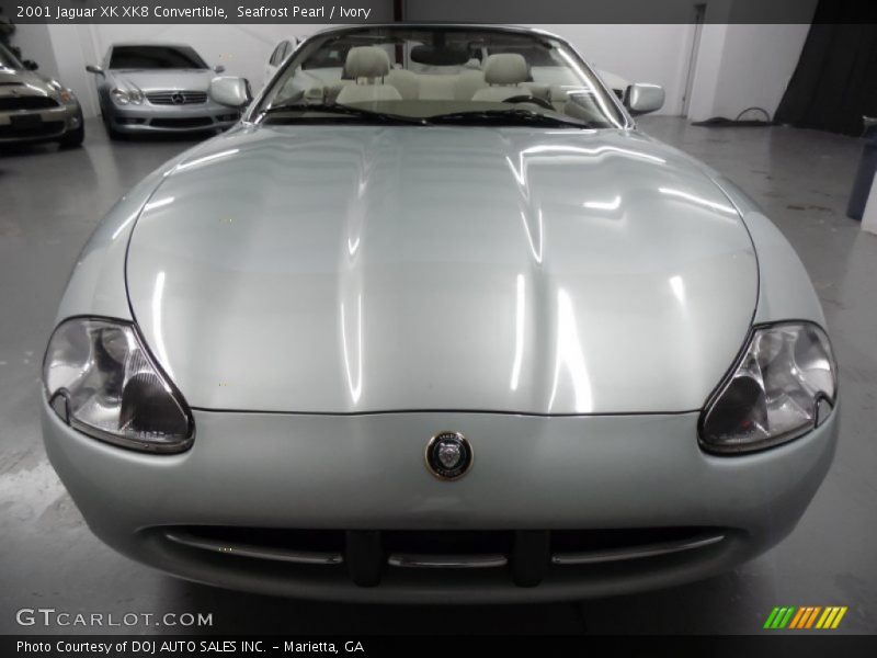 Seafrost Pearl / Ivory 2001 Jaguar XK XK8 Convertible