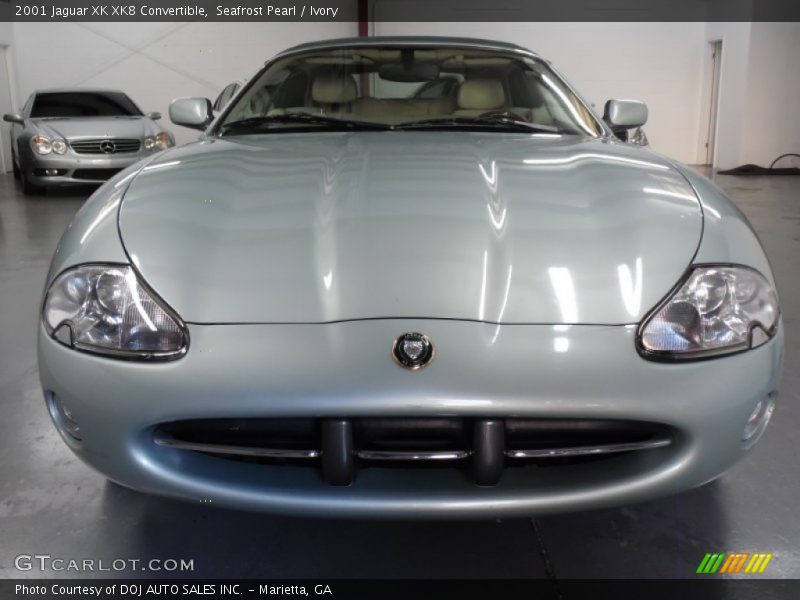 Seafrost Pearl / Ivory 2001 Jaguar XK XK8 Convertible