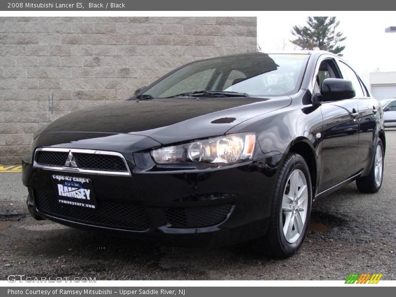 Black / Black 2008 Mitsubishi Lancer ES