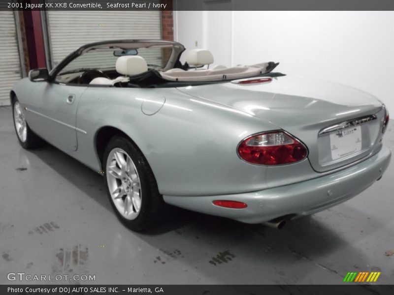 Seafrost Pearl / Ivory 2001 Jaguar XK XK8 Convertible