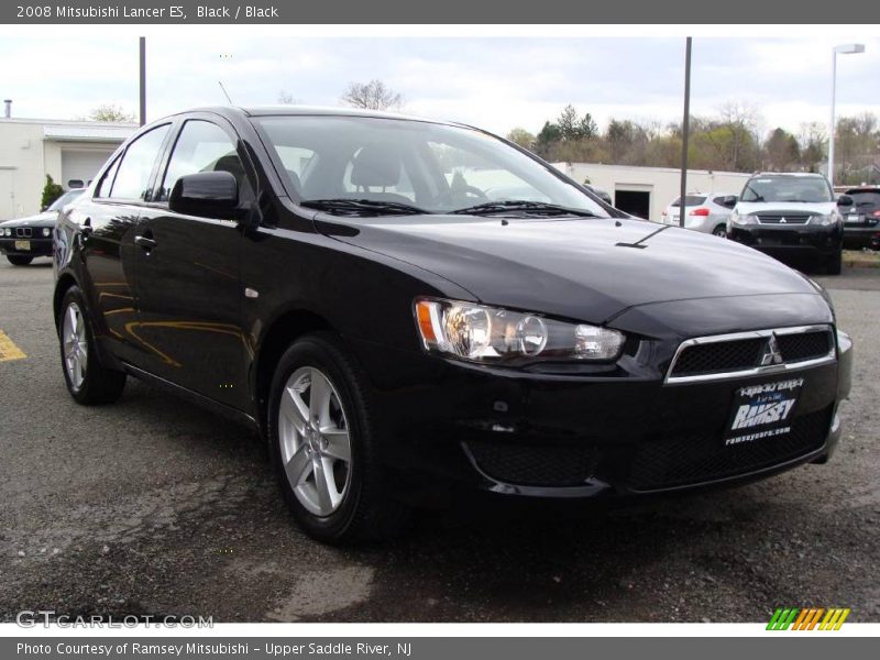 Black / Black 2008 Mitsubishi Lancer ES