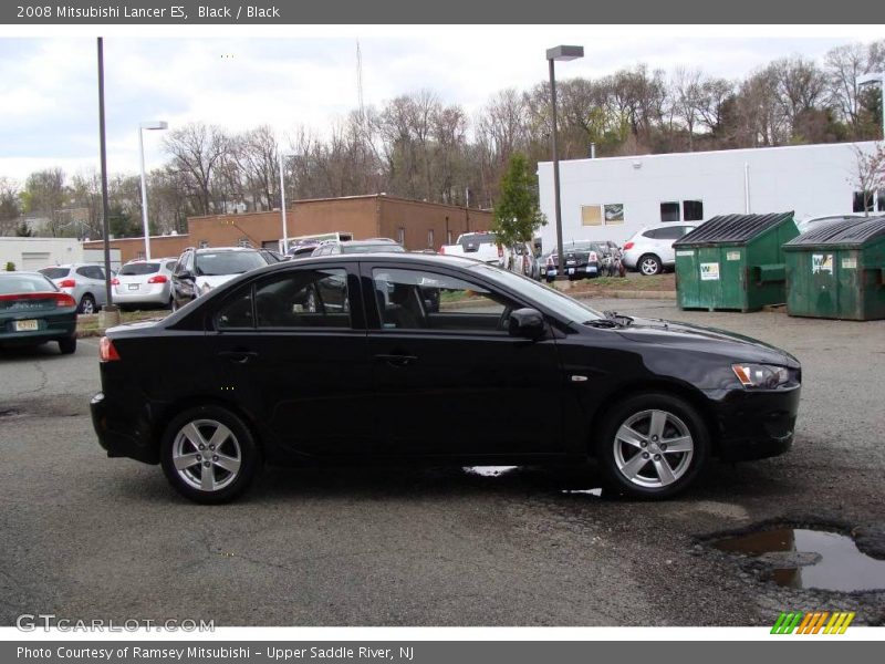 Black / Black 2008 Mitsubishi Lancer ES