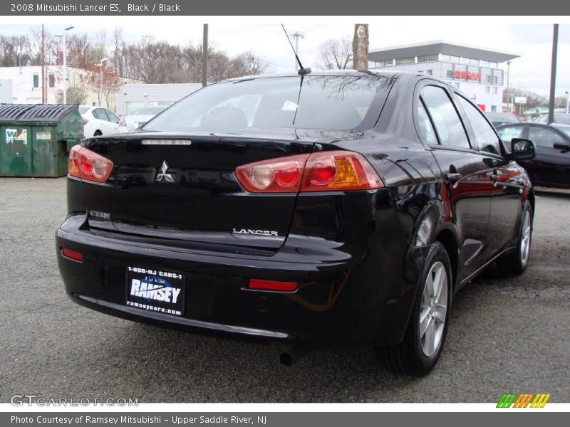 Black / Black 2008 Mitsubishi Lancer ES